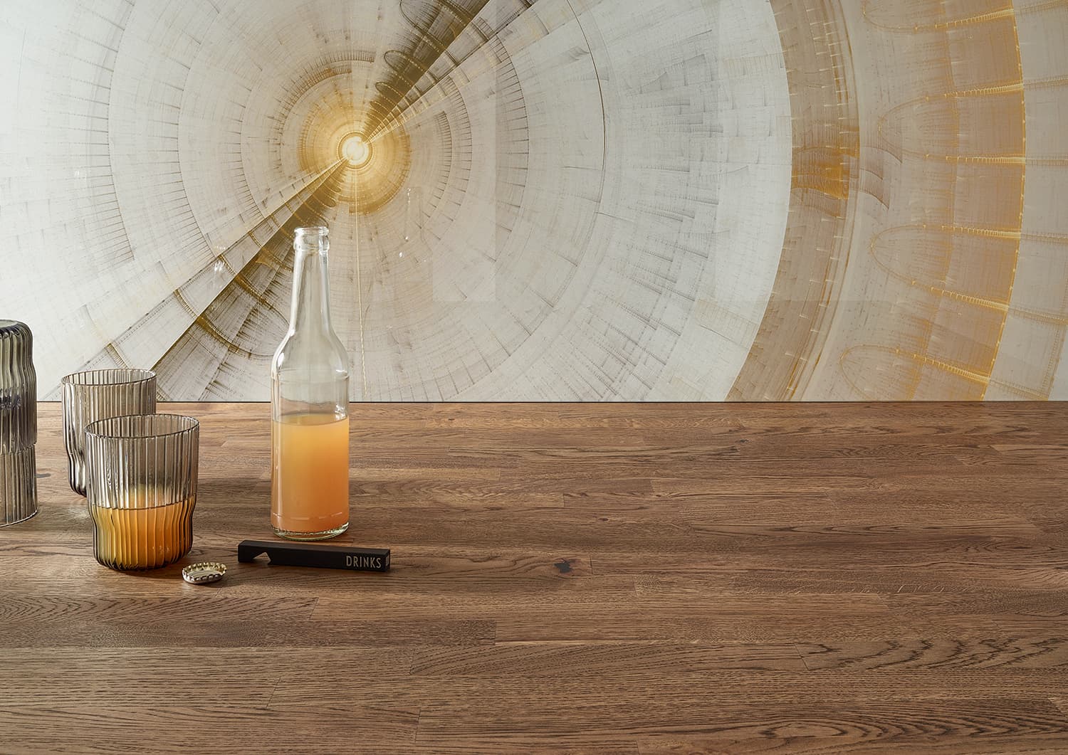 Küchenrückwand aus Glas