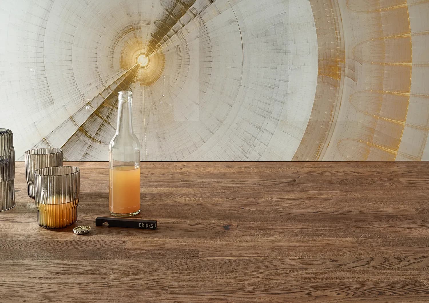 Küchenrückwand aus Glas
